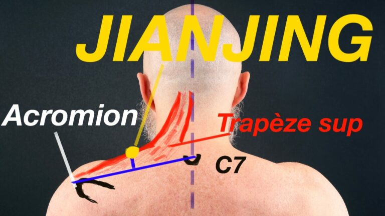 Le point d'acupuncture JianJing ou GB21 contre le stress, les raideurs de la nuque et des épaules, pour le travail, l'accouchement et la lactation.