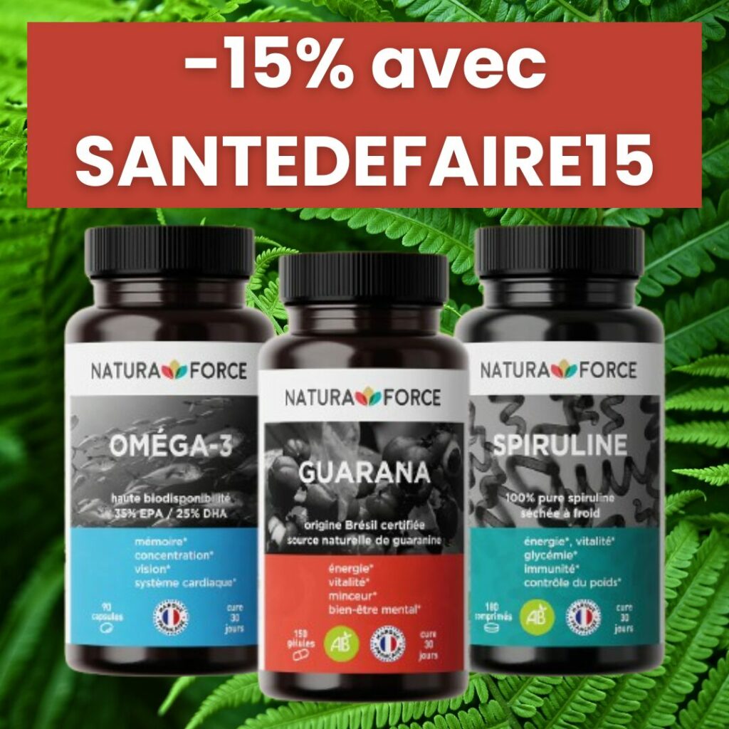 Code Promo Natura Force SANTEDEFAIRE15