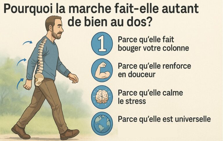Marcher pour la santé du dos