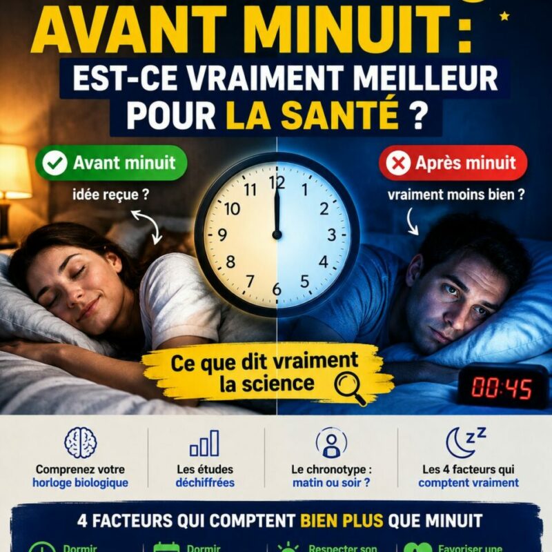 Dormir avant minuit : est-ce vraiment meilleur pour la santé ?