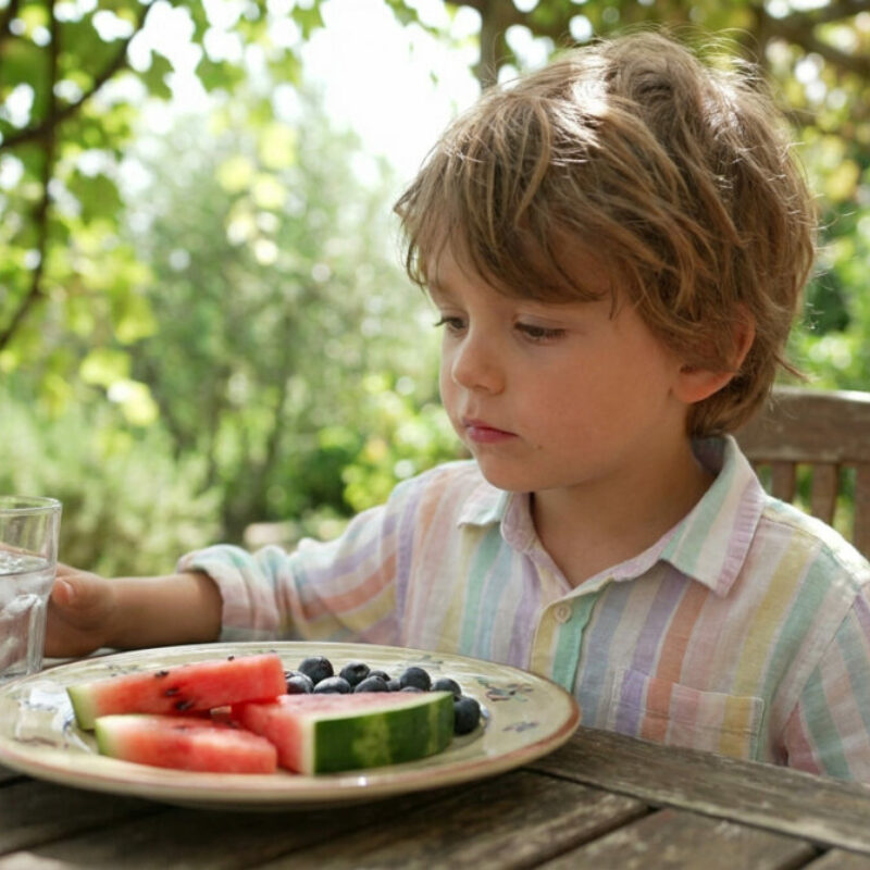 Pourquoi votre enfant mange moins par forte chaleur